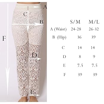 Amazon.com: TD Collections Women's Stretch Waist Crochet